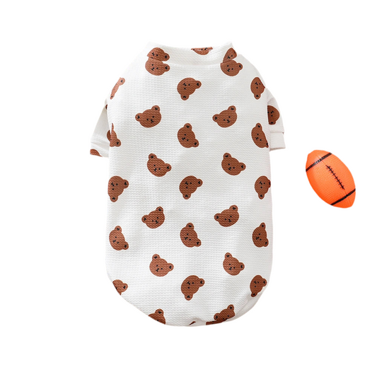 Bear Print  Shirt