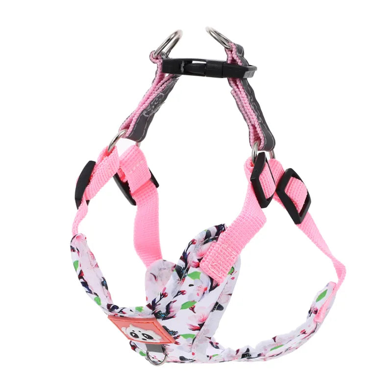 dog harness leash set adjustable