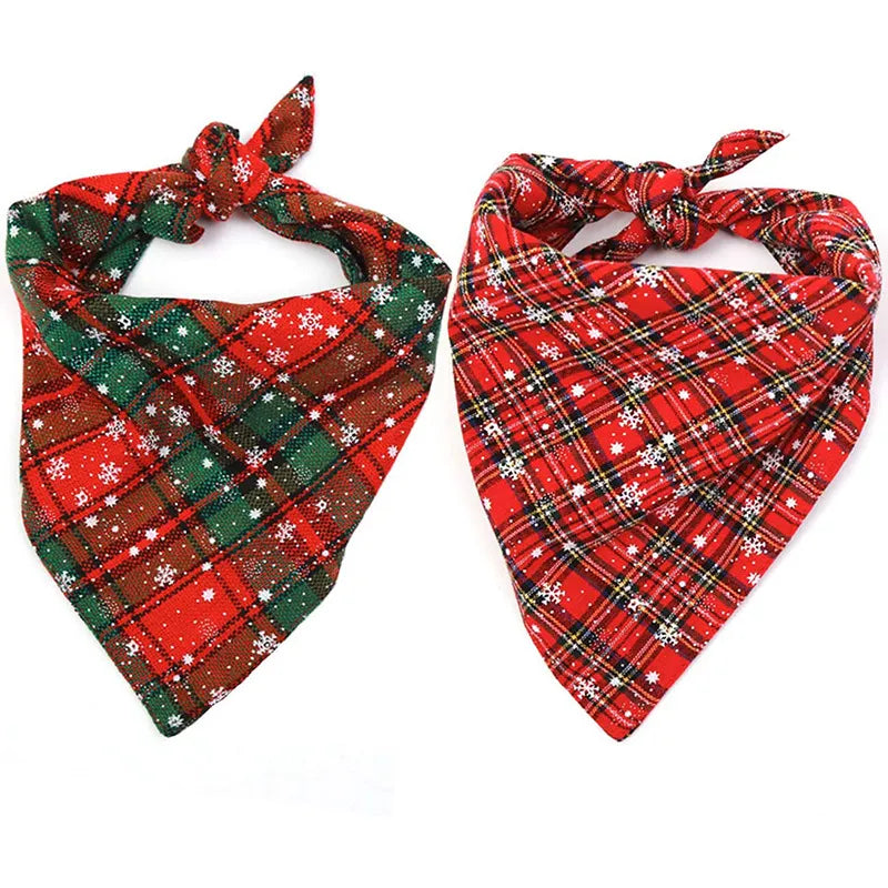 Christmas Red Plaid Bandana