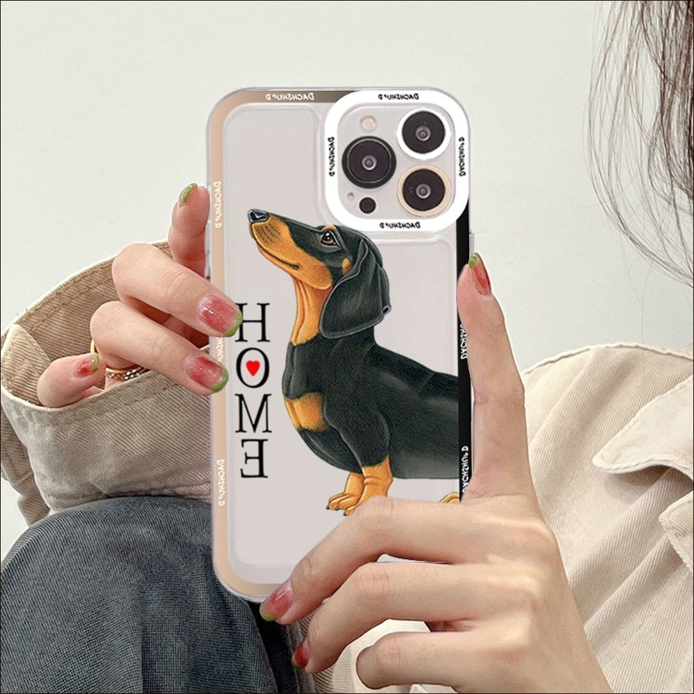 Dachshunds Dogs Phone Case For iPhone 14 13 12 11 Pro Max XS X XR SE 2020 6 7 8 Plus Mini Protective Cover