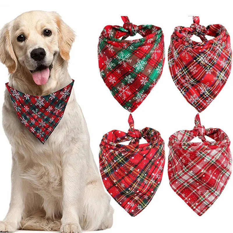 Christmas Red Plaid Bandana