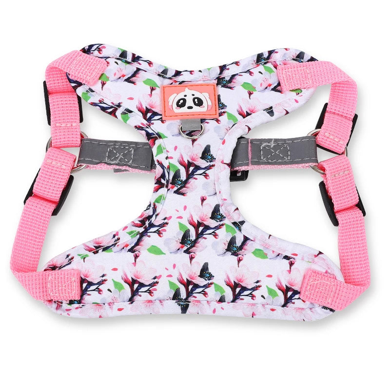 dog harness leash set adjustable