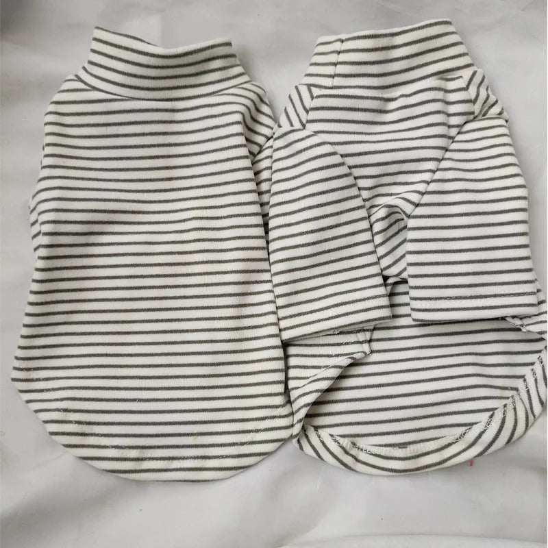 Gray White Strips Sweater