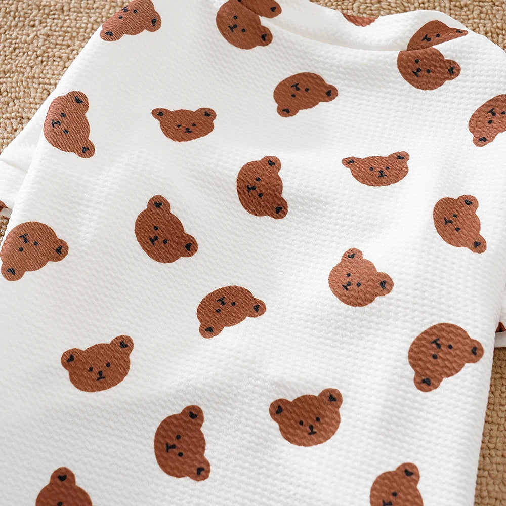 Bear Print  Shirt