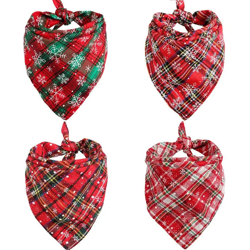 Christmas Red Plaid Bandana