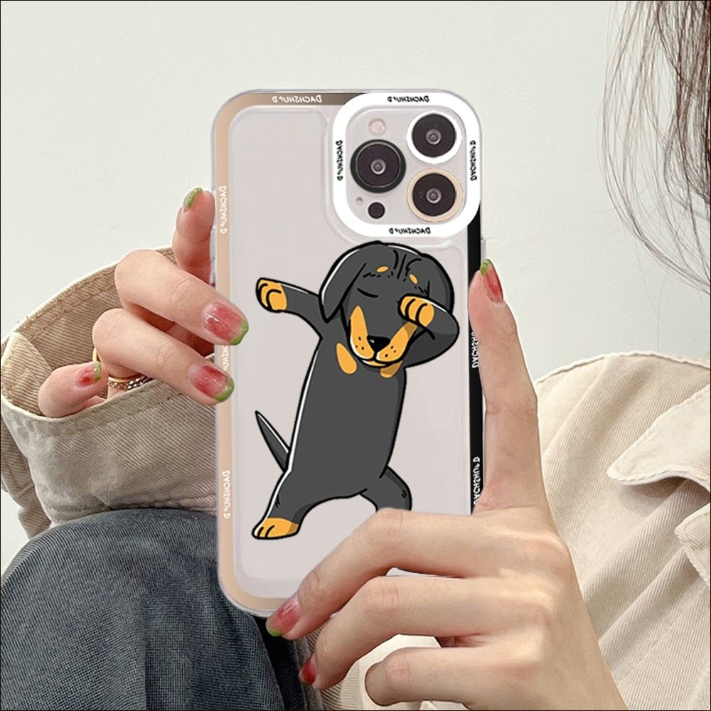 Dachshunds Dogs Phone Case For iPhone 14 13 12 11 Pro Max XS X XR SE 2020 6 7 8 Plus Mini Protective Cover