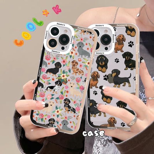 Dachshunds Dogs Phone Case For iPhone 14 13 12 11 Pro Max XS X XR SE 2020 6 7 8 Plus Mini Protective Cover